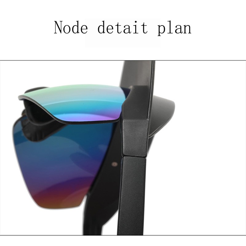 LUHUL Visor Sunglasses Red Violet Film