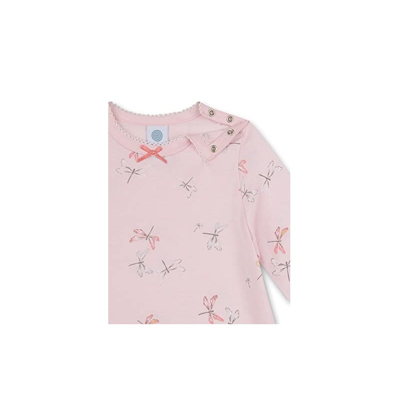 Sanetta Baby Girls Toddler Pyjamas, Shadow Rose.