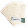 Gallery Leather Address Book Refill Replacement Pages - 3 Ring