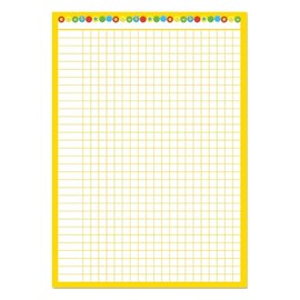 Sticker Factory 4 x A3 Classroom Charts in Yellow. For use with 10mm stickers.