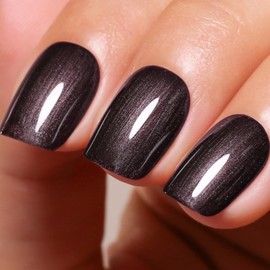 Ozzeal Pearl Gel Nail Polish, Grey Glitter Pearl Gel Nail Polish Sparkle Shimmer Glitter Fall Winter Soak off LED UV for Art DIY Manicure 15ML