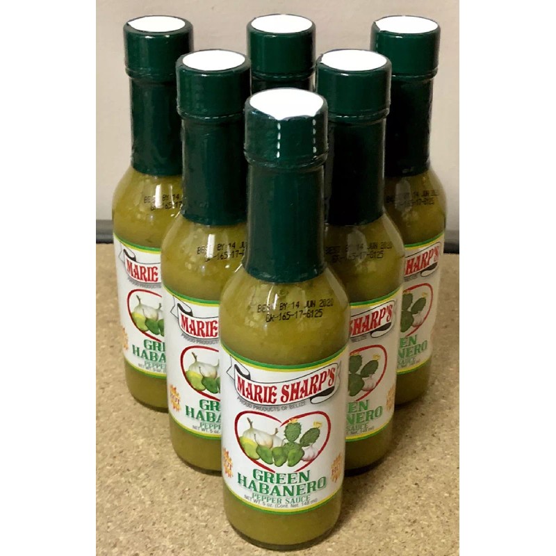 Marie Sharp's Green Nopal Habanero Hot Sauce (5 oz) -