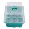 10Pcs Seedling Trays 12 Hole Transparent Adjustable Ventilated Seedling Starter