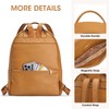 Kattee Leather Backpacks for Women,Fashion Multi-fuction Bag with Card Zipper