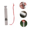 Kisangel Survival Whistle Emergency Signal Portable Keychain Metal Hiking Outdoor