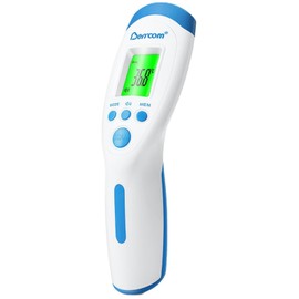 Berrcom Non Contact Infrared Thermometer Digital Forehead Thermometer with Fever Alert and LCD Display 3 in 1 Contactless Thermometer Ideal for Adults and Kids