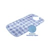 Maximex Dining Apron, Blue Chequered, Easy-Care Bib Apron with Velcro
