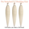 Mscat 26 Inch 3 Packs Pre Stretched Braiding Hair Blonde