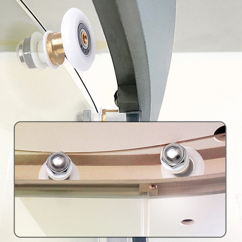 Operitacx Shower Wheels 4 Pcs Sliding Door Wheels Door Roller