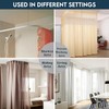 Yuhman 50 pack Glider Curtain hooks - Plastic White- 4.7cm