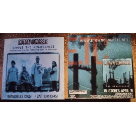 E. TOWN CONCRETE  Promotional CD from 2002. Still sealed! Sample The Renaissance