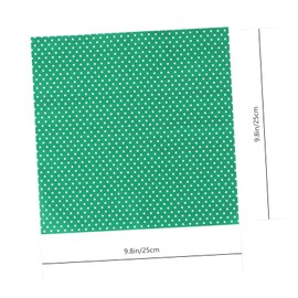 KONTONTY 14Pcs Green Twill Print DIY Patchwork Fabric for Crafts Sewing Cloth for Pillows Curtains Bags and Kitchenware for Family DIY Projects