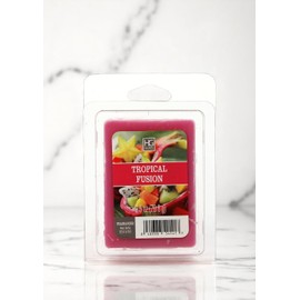 Hosley Tropical Fusion Wax Melts 2.5 oz - Hand Poured Wax Infused with Essential Oils for Candle Warmer, Warmer - Ideal for Weddings, Spa, Reiki, Meditation Settings