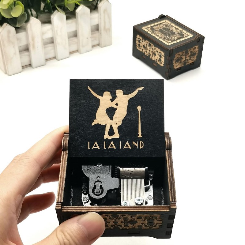 La La Land Merchandise Wooden Carved Music Box Gift for
