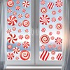 9 Sheets Christmas Window Clings Candy Christmas Window Stickers Christmas