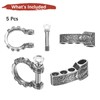 TIXIPEM Paracord Bracelet Shackle Buckle [5PCS] - Adjustable Metal Pattern