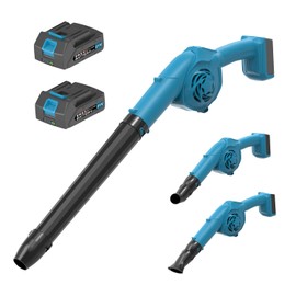 Cordless Leaf Blower, 320 CFM 180 MPH 3 Speed Lightweight mini Electric Cordless Blower with 2 X 3.0Ah Battery and Charger for Yard Cleaning Lawn Care Snow Blowing