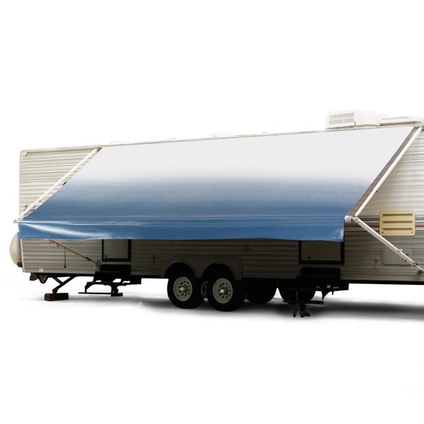 GOTRUTH RV Awning Fabric Replacement, Heavy-Duty 18.5oz Vinyl Weatherproof Camper