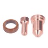 21Pcs Electrode Nozzle Set Brass 1.3mm Dia Nozzles Plasma Cutting