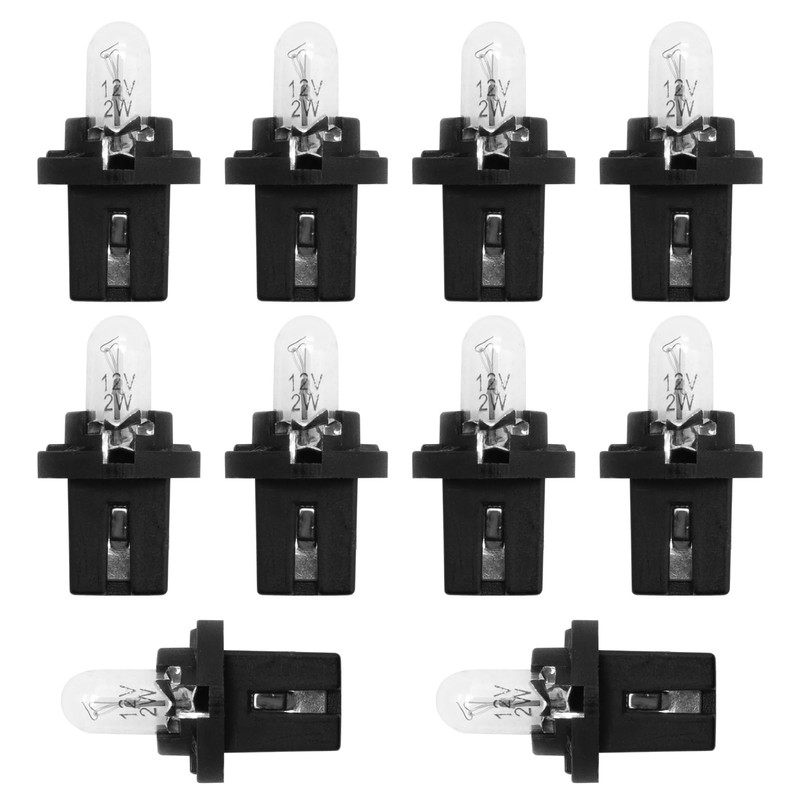 10pcs DC 12V 1.2W T5 Direct Connector Indicator Light Central