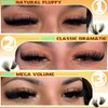 Fluffy Lash Clusters with Spikes 200D+260D+300D Cluster Eyelash Extensions Thick