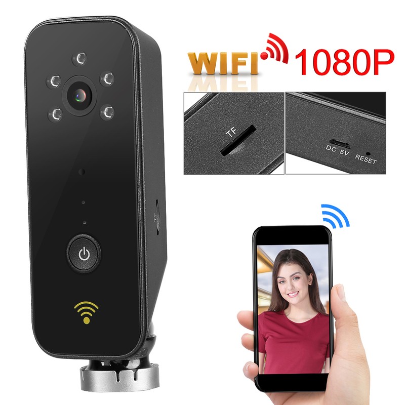 Mini 1080P Wifi Wide Angle P2P Ir cUT night Vision