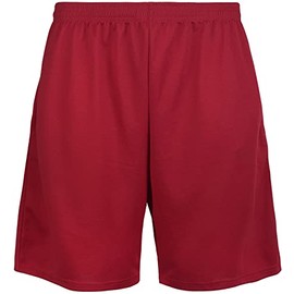 ToBeInStyle - Pantalones cortos de malla con cordón interior para hombre, Brillo Brillante - Azul Marino, Medium