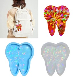 DIIOOMIEEU Big Tooth Light and Ornaments Silicone Epoxy Keychain Molds Pendant Jewelry for Valentines