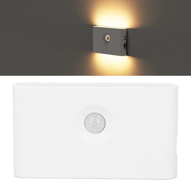 LED Motion Sensor Light Type C Rechargeable 360 Degrees Rotated