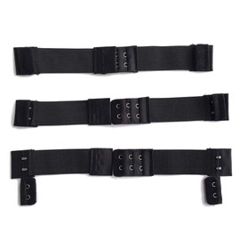 Young Hair Wig Accessories Adjustable Elastic Band for Wigs Making Wig DIY (Black Color, 3 Sets)