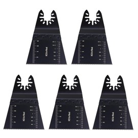 Dekotech 65mm Oscillating Saw Blades – High Carbon Steel Multi-Tool Blades for Wood, Plastic, and Soft Metal Cutting – Metric & Inch Marked – Universal Quick Release Interface (5 Pack)