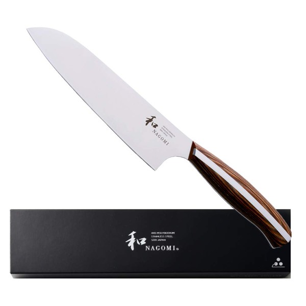 Santoku Knife, Japanese Nagomi Blade Length: 7.1 inches (180 mm), Santoku All-Purpose Knife Founded in Meiji 6