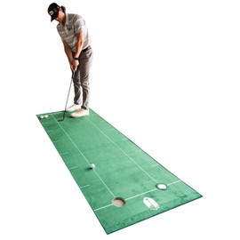 The Indoor Golf Shop SIG LITE Putting Green 3' x 8' - Professional-Grade, Indoor Practice Putting Mat - Realistic Feel - Easy Storage