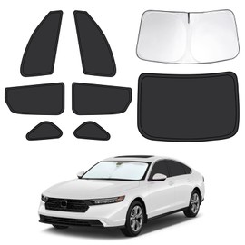8pcs Car Window Shades for Honda Accord 2023 2024 2025, Full Car Window Covers for Privacy, Sunshades for Accord Front Rear Windshield Side Windows to Block UV and Protect Privacy