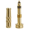 Twinkle Star Heavy-Duty Brass Adjustable Twist Hose Nozzle, 2 Pack,