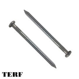 TERF® 65mm X 3.35mm Galvanised Round Wire Nails 65mm (2.5 inch) X 3.35mm Round Nail For Soft and Hard Timber Wood Joinery Construction Furniture Craft Decking Fence Multi Purpose - Pack of 75