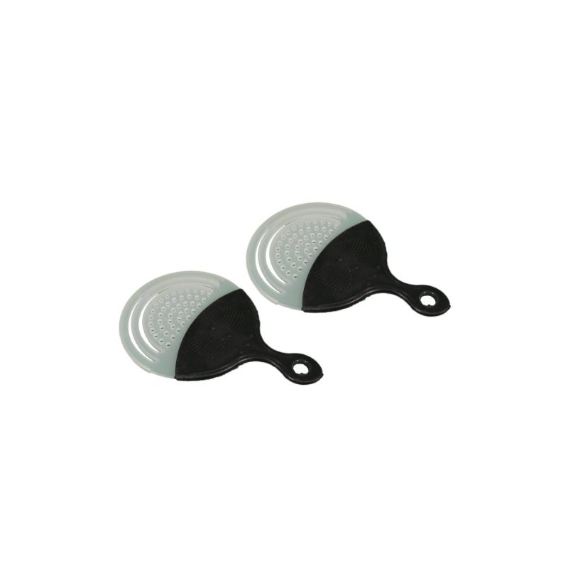 2 Clear Plastic Can Strainer With Grip Handle Drain Tuna