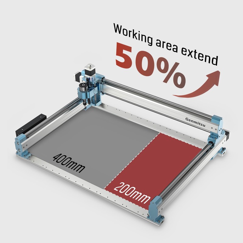 Genmitsu 4040-PRO X-Axis Extension Kit, 4040 Upgrade to 6040, CNC