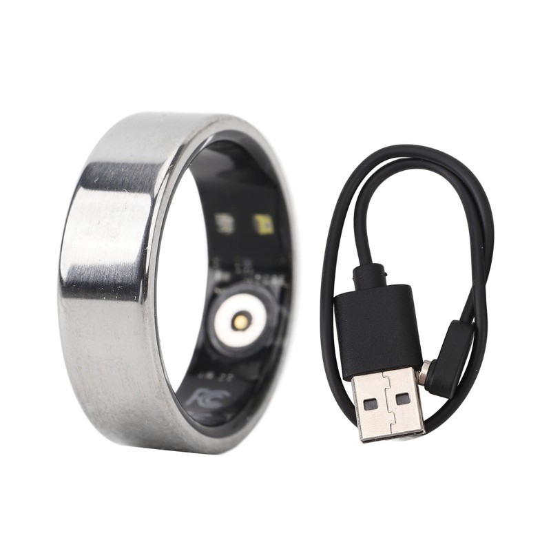 Smart Health Ring Sleep Temperature Steps Monitoring 18mah Lightweight Fitness