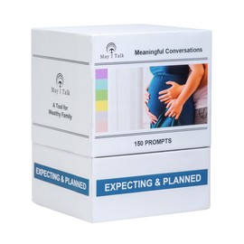 May I Talk - Pregnancy Conversation Cards - Expecting Better - 150 Prompts - Gift for Pregnancy Announcement - Pregnancy Must Have - Pregnancy & Parenting Planner - New Mom, Dad