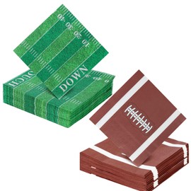 60 Pcs Football Napkins Bulk Football Party Napkins Disposable Football Party Decorations for Sport Game Day Football Theme Birthday Decorations Table Party Supplies