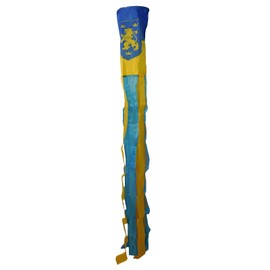 60" Ukraine Trident Rough Tex 68D Dura-Last Nylon Printed Windsock