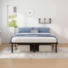 NEW JETO Metal Bed Frame,Full Size Bed Frame with Storage