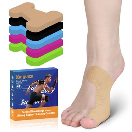 KTQUICK PreCut Latex-Free Kinesiology Tape for Bunions&Hallux Valgus,40 PCS