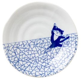 Minoru Pottery, Someneko, 135 Plates, Ice Crack