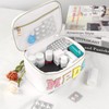 BuyCard Medicines Chenille Letter Bag Nylon Meds Makeup Pouch Preppy