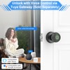 Gavdhe Fingerprint Door Knob-Fingerprint Door Lock with Keypad & App