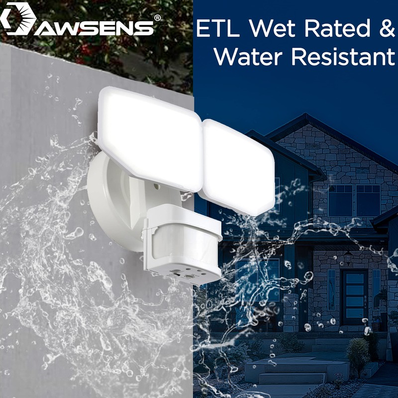 AWSENS 270 Degree 30W Integrated LED Security Lights Motion Sensor