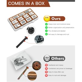 92PCS Universal TV Mounting Hardware Screw Kit Set - M4 M5 M6 M8 Screws, Spacers and Washers for Most TV/Monitor VESA Mount, TV Mount Replacement Screws with Box up to 80", Black