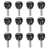 uxcell 12pcs Knurled Clamping Knobs M4 x 16mm Metric 304